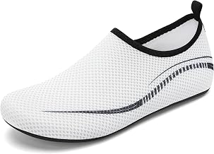 Men's Marine Shoes, Water Shoes, Aqua Shoes, Amphibious, River Play, Surf Shoes, Marine Socks, Ocean Goods, Unisex, Foldable, White, 10.4 inches (26.5 cm)