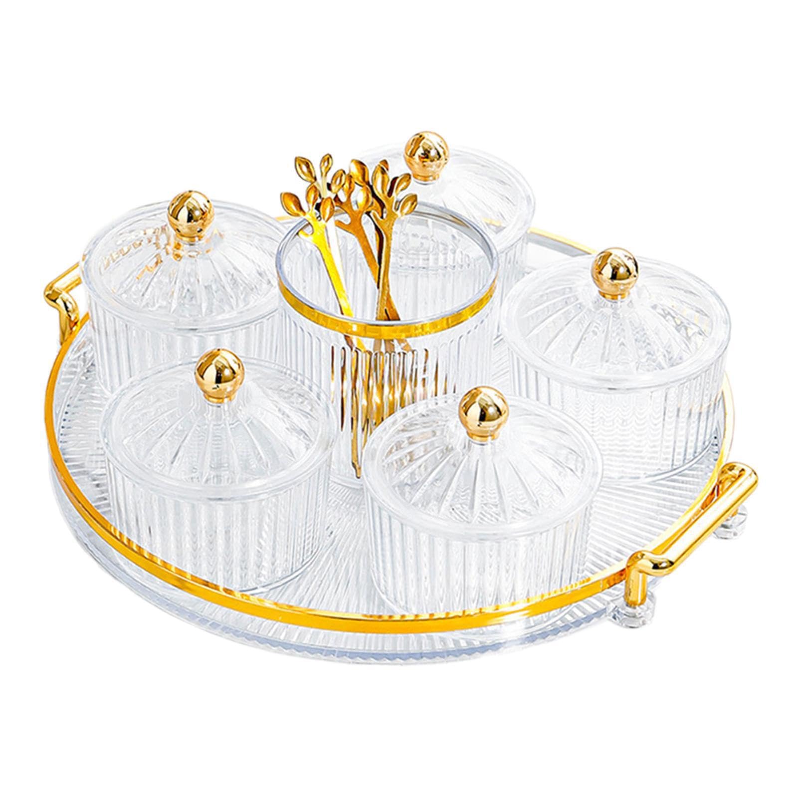 AMSLSIU Functional Pastry Candy Plate Pancake Serving Canisters Jar Designed For Presenting Nuts Snacks At Family Gatherings With Style Nuts Salad Dessert