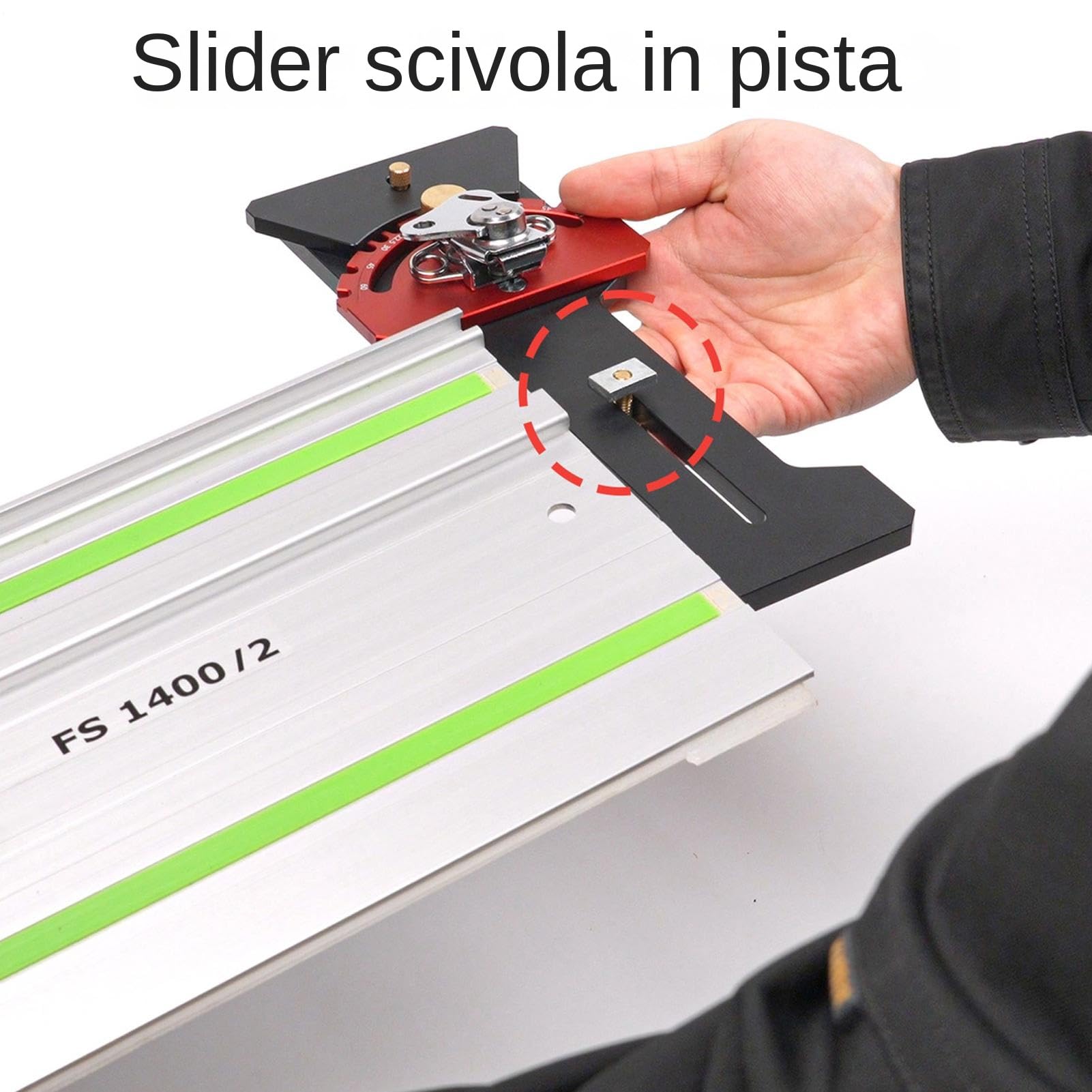 Regolabile per a Guida Lega Di Alluminio Regolabile Di Precisione | Guida A Traccia, Rotaia Di Taglio, Utensili Da Falegnameria per Falegnami Principianti, Tagli Dritti e Trasversali, Router