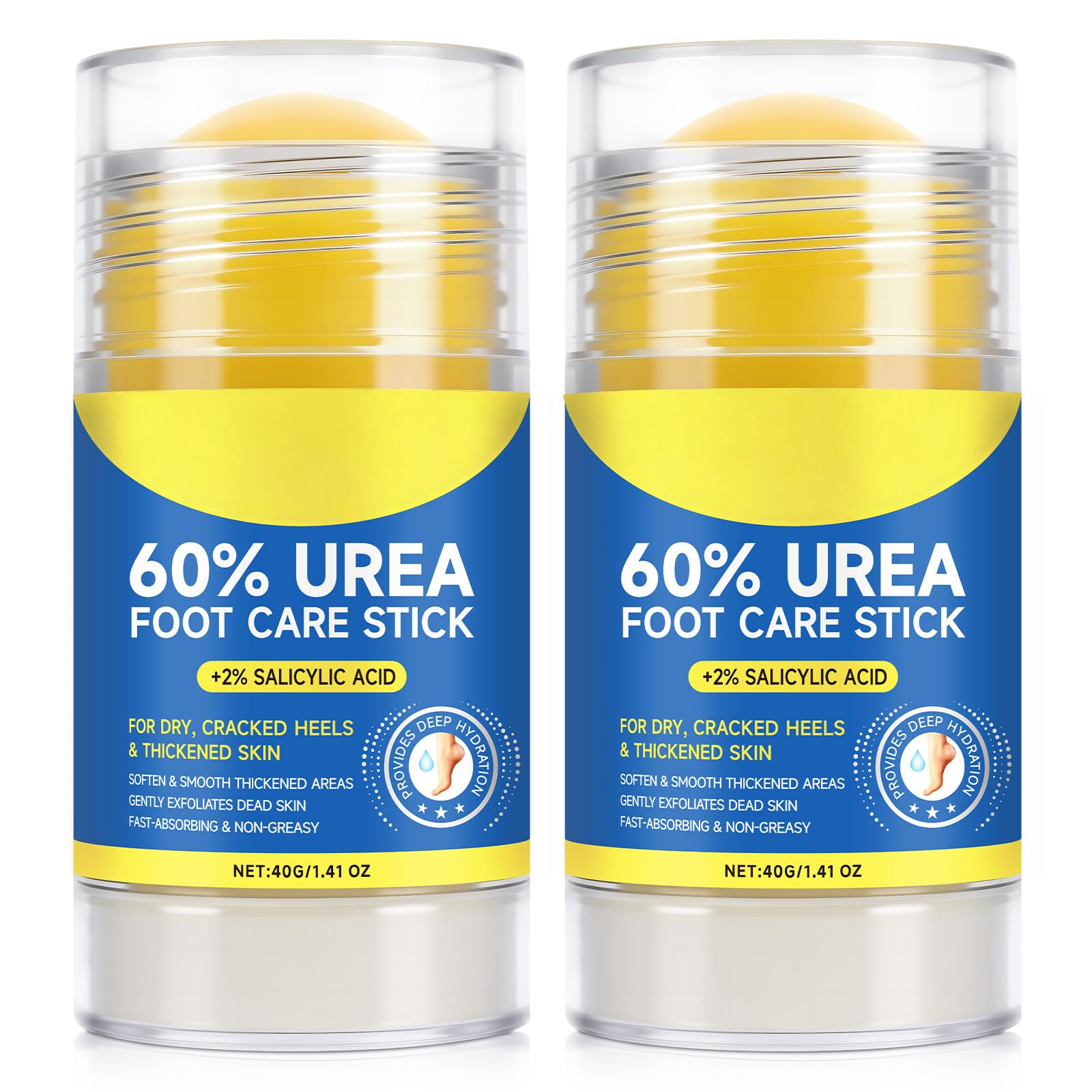 2PCS 60% Urea with 2% Salicylic Acid Urea Foot Care Stick