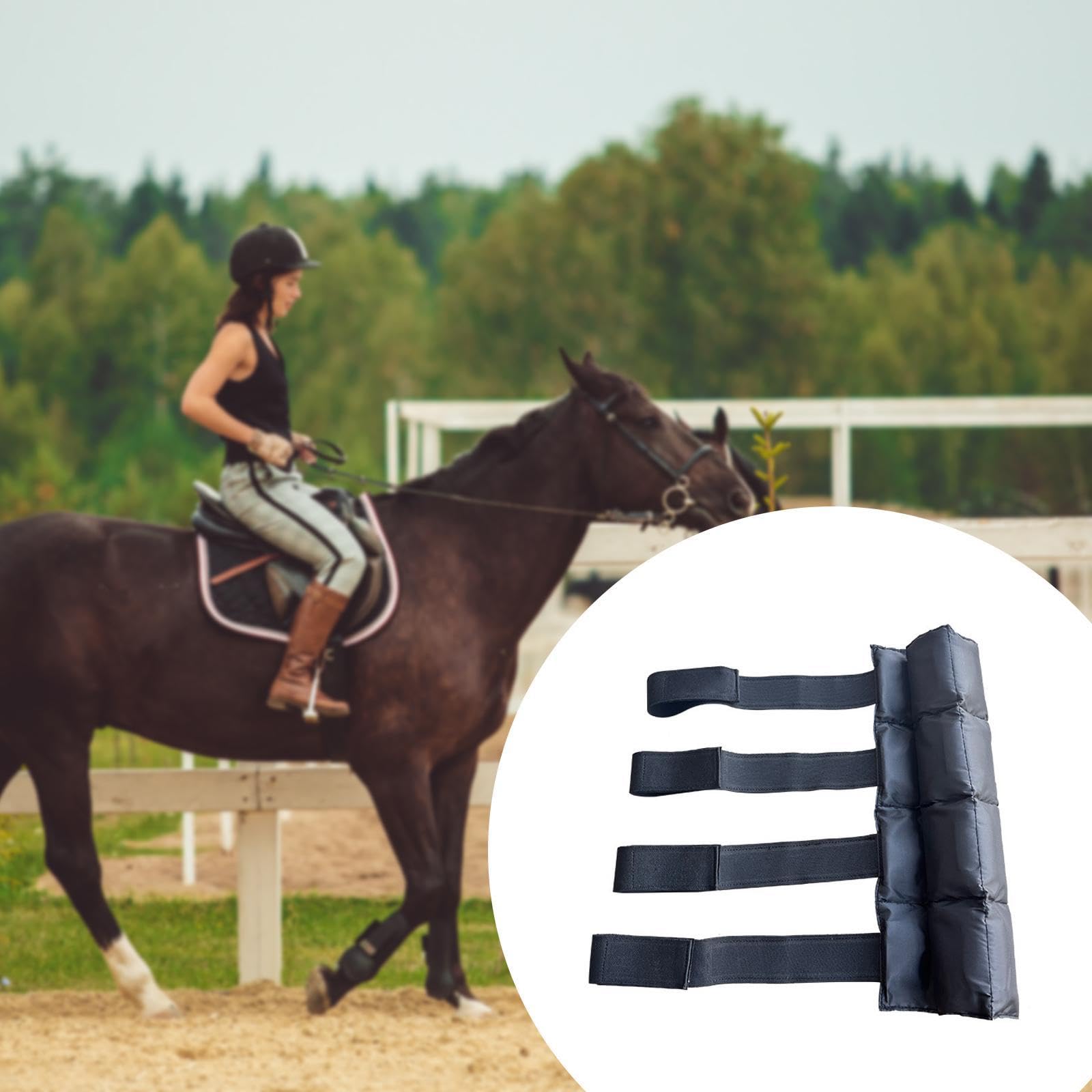 Fenteer Kit de Enfriamiento para Caballos, Vendajes para, Accesorio Ecuestre Ajustable