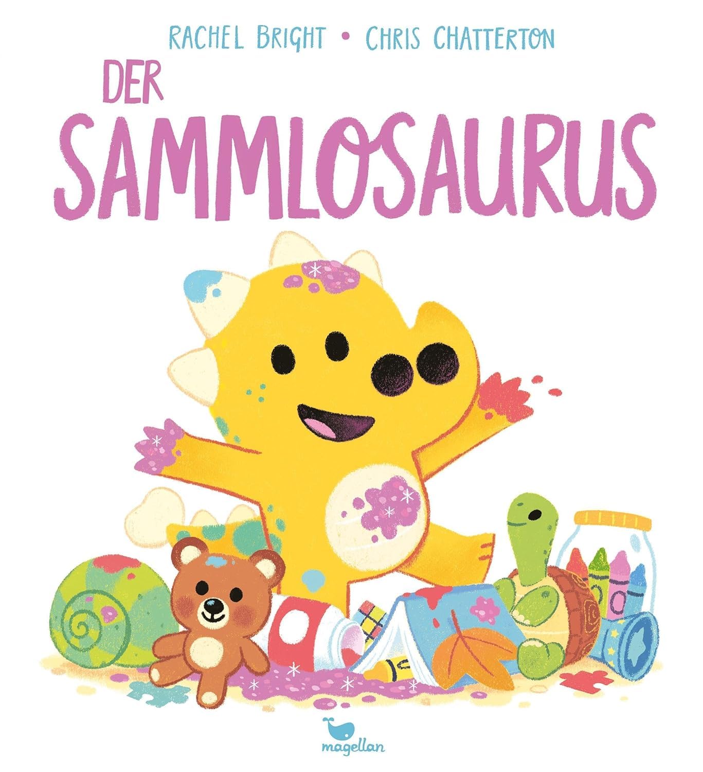 Rachel Bright - Bilder-Buchset für Kinder ab 3 Jahren: Sorgosaurus, Knuddelsaurus, Stampfosaurus, Purzelsaurus, Quasselsaurus, Schüchtisaurus, Sammlosaurus mit einem exklusiven Aufkleberbogen "Saurus"