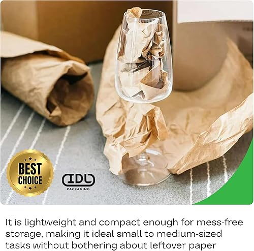 Vista 236 de Rollo de papel kraft marrón de 24 x 2160 pulgadas (180 pies), paquete de 4 – Papel de embalaje marrón hecho en Estados Unidos de 30 libras de grosor