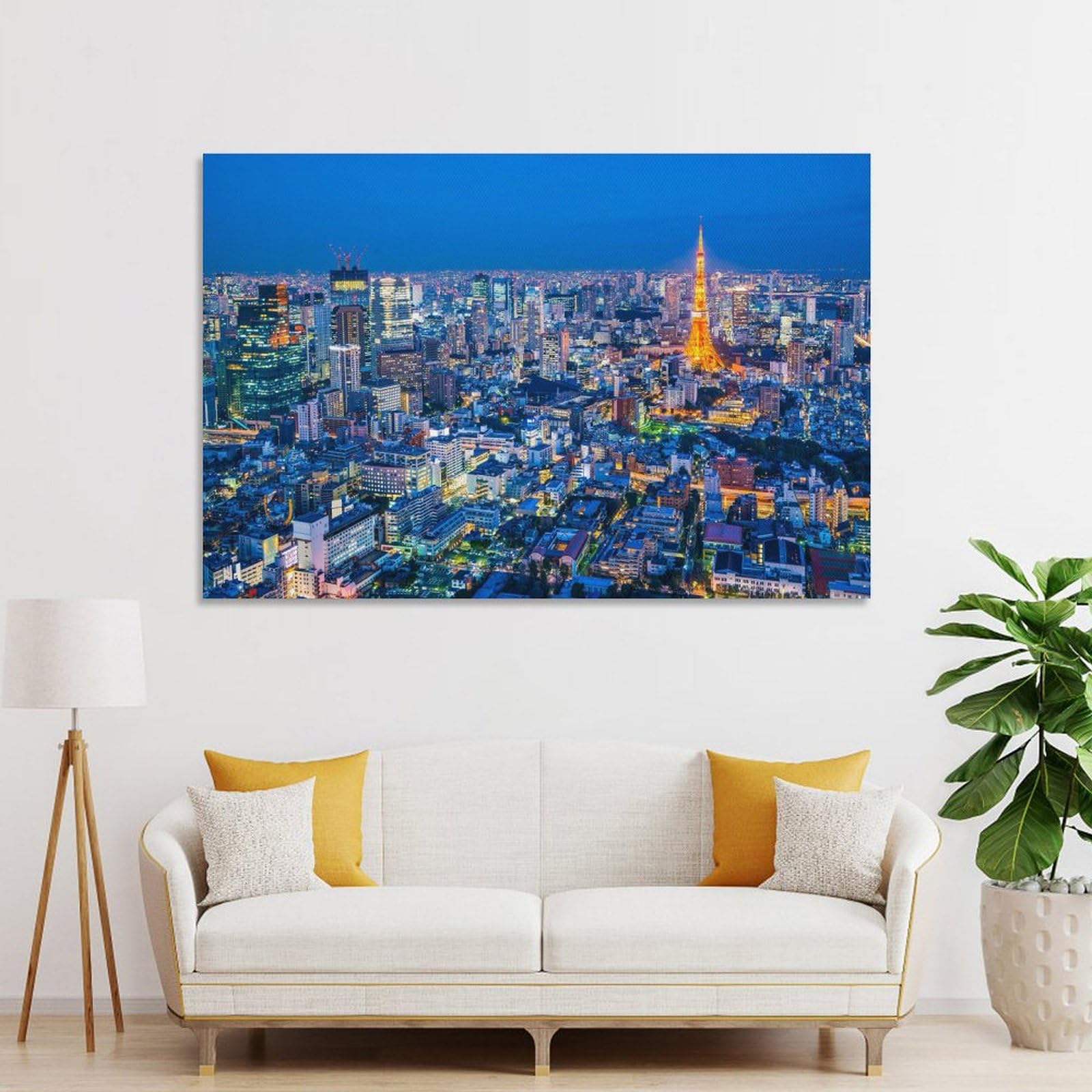 Amazon.co.jp: 風景 インテリア 絵画 東京夜景 おしゃれアート 景色