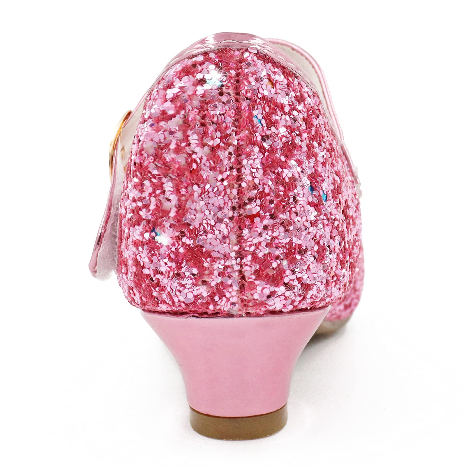 Chaussure Princesse Fille Talon Enfant Fille Princesse Cosplay Chaussures Paillettes Chaussure Deguisement Princesse Fille Chaussure à Talon Fille pour Mariages et Fêtes - 4