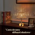 Mini Lampe de table sans fil Boho Rattan, 5200-mAh Batterie rechargeable, 3-Level Luminosité Dimmable, intégrée à la construction LED 320 Lumen Max, Shade Rattan, pour Table de restaurant côté lit
