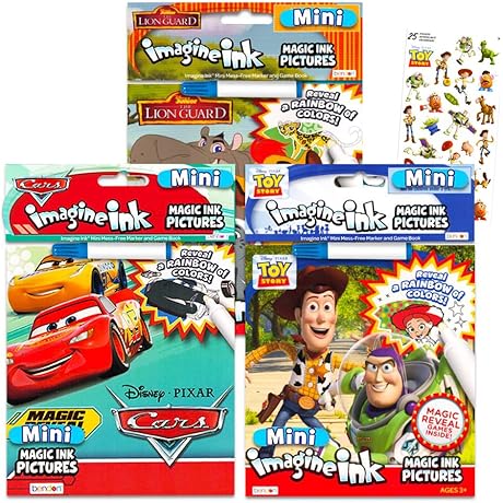 Disney Pixar Magic Ink Coloring Book Super Set for Toddlers