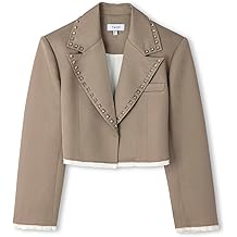 TROK BASKILI CROP BLAZER BLAZER Kadın