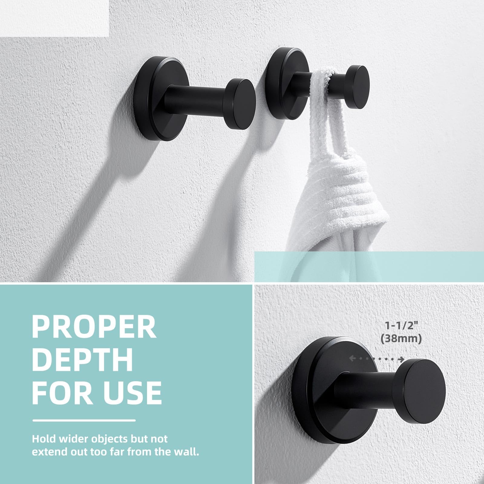 2層 マットブラック ステンレス 耐腐食ダブルタオルラック ステンレス 耐腐食ダブルタオルラック マットブラック 2層