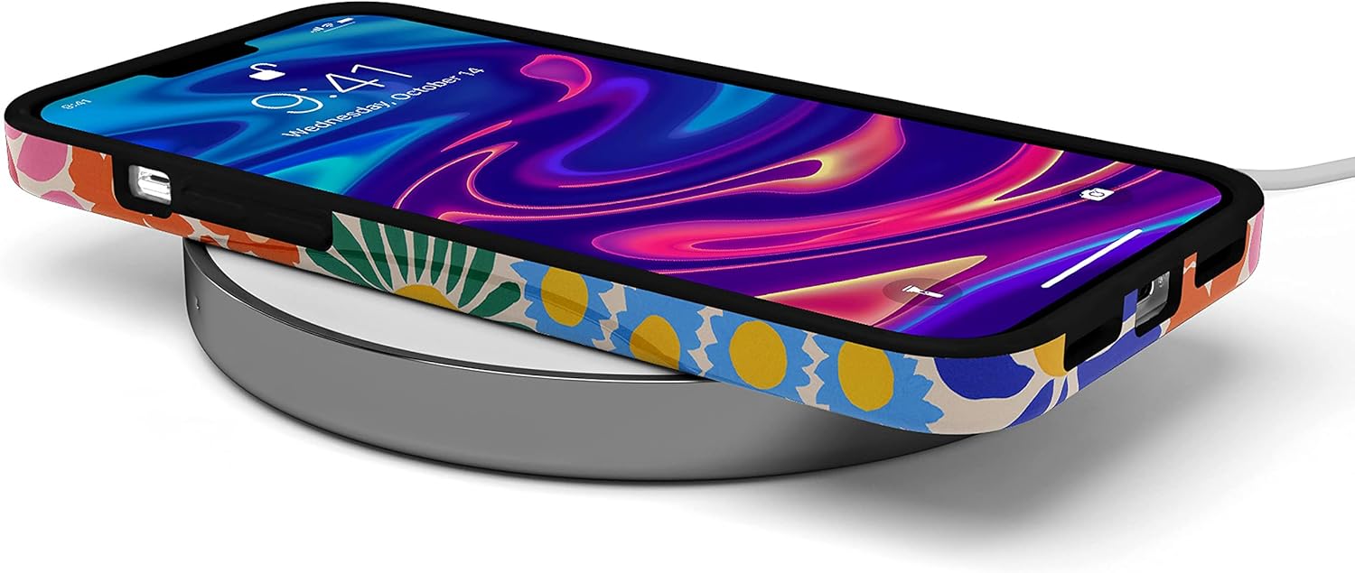 Casely iPhone 12/12 Pro Case | Flower Patch | Multi-Color Floral | Classic Ultra Slim Design