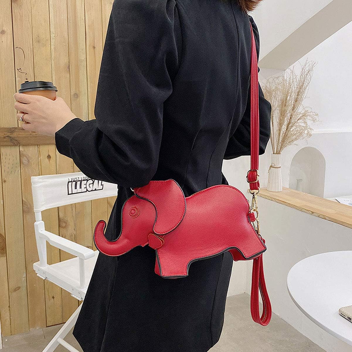 Animal Elephant Shape Crossbody Bag Purse Fashion Women Pu Leather Chic Shoulder Bag Clutch for Girls - Image 2