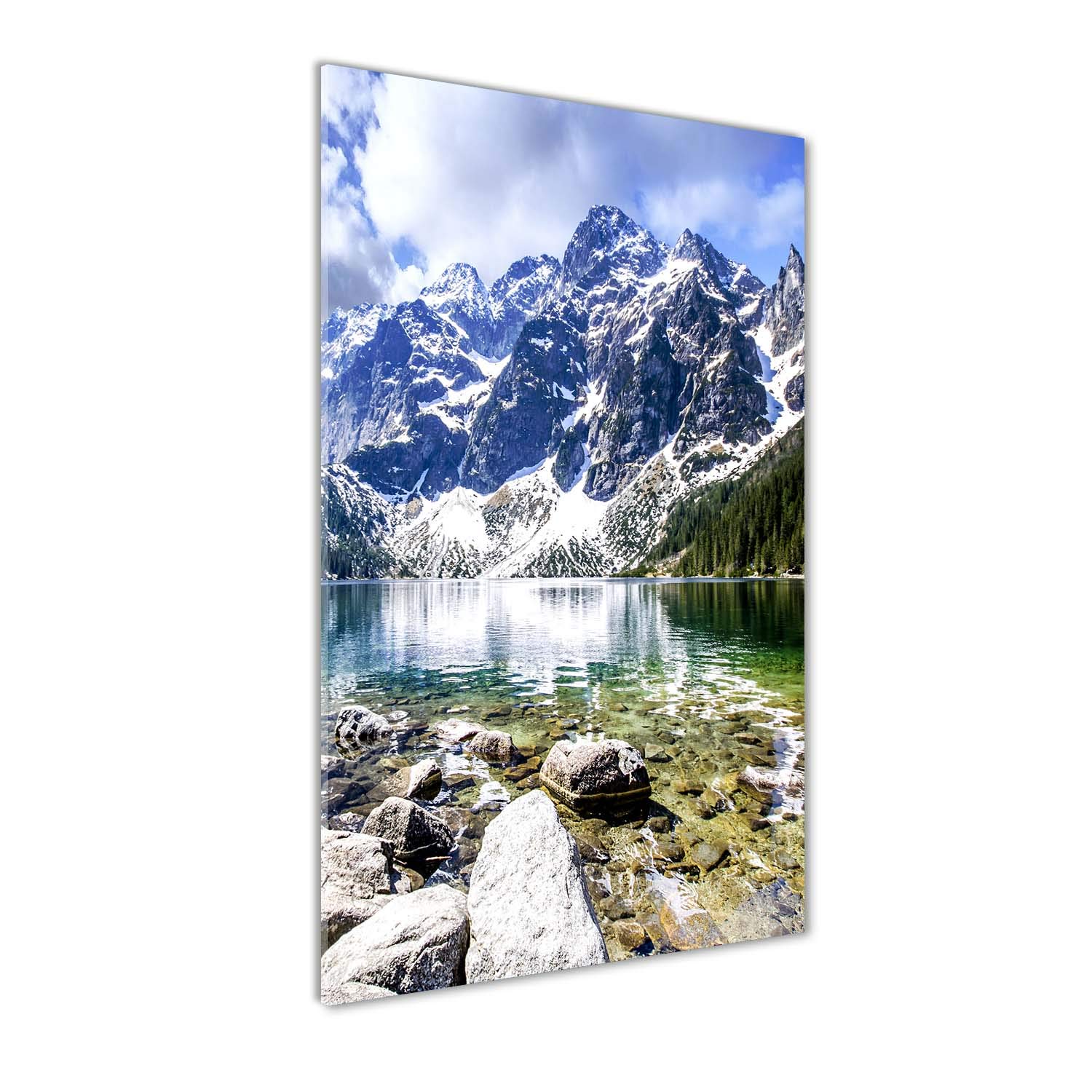 Tableaux pour la mur en verre acrylique Tulup 70x140 cm paysage vert