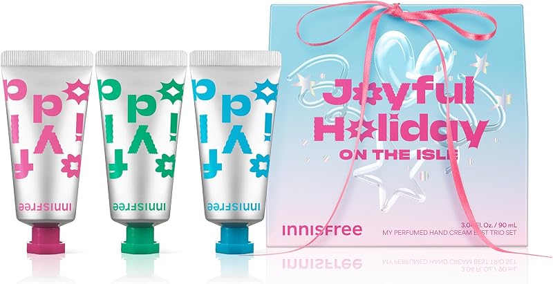 Mi trío de cremas de manos perfumadas | Set de crema de manos coreana con ácido hialurónico para manos hidratadas, suaves y suaves