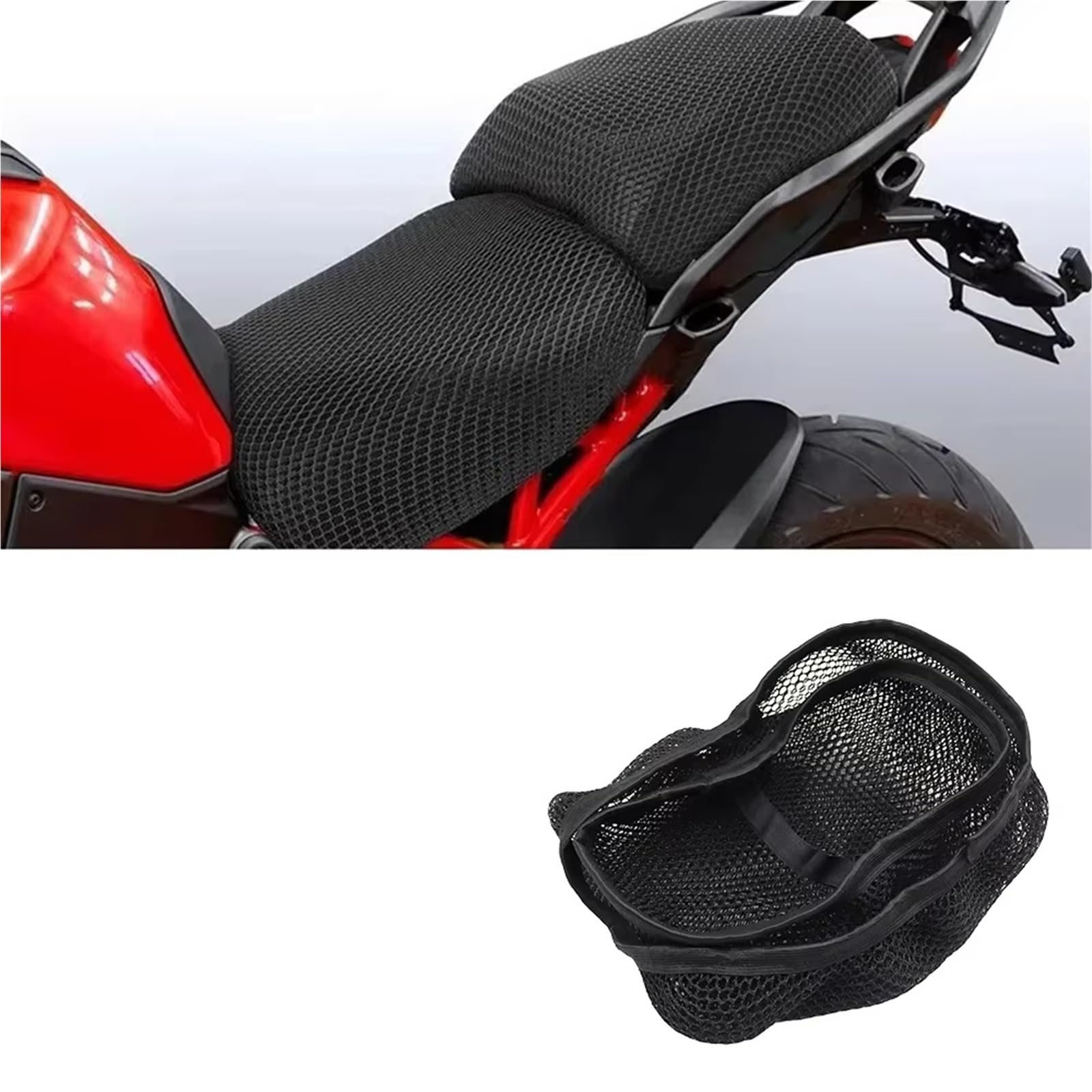 Moto Copri Sedili Per Ducati Per Multistrada V4 V4S Per Rally Coprisedile per moto Tessuto traspirante Cuscino di protezione per l'isolamento termico