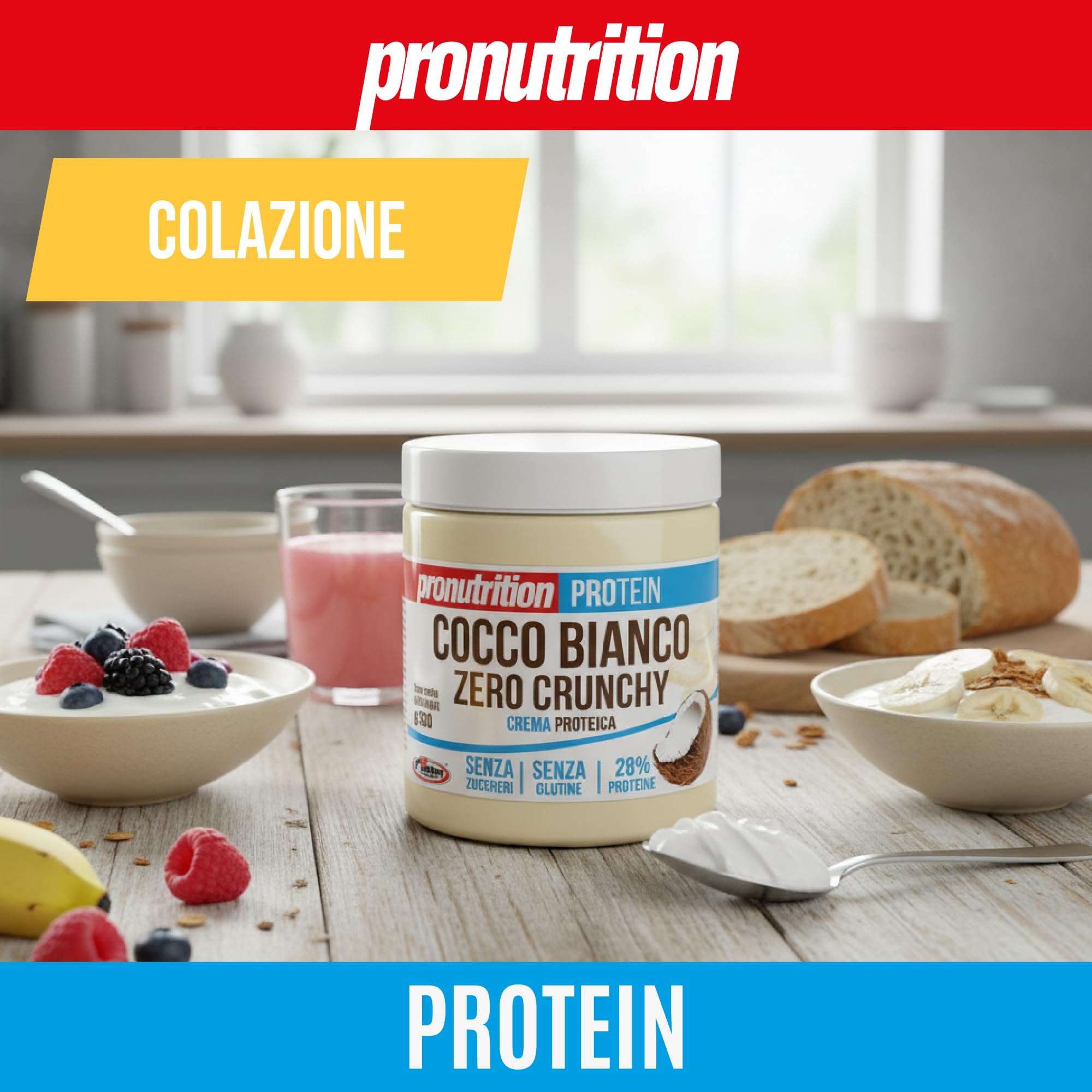 Pro Nutrition - Cocco Zero 350 grammi - Biancococco Crunchy