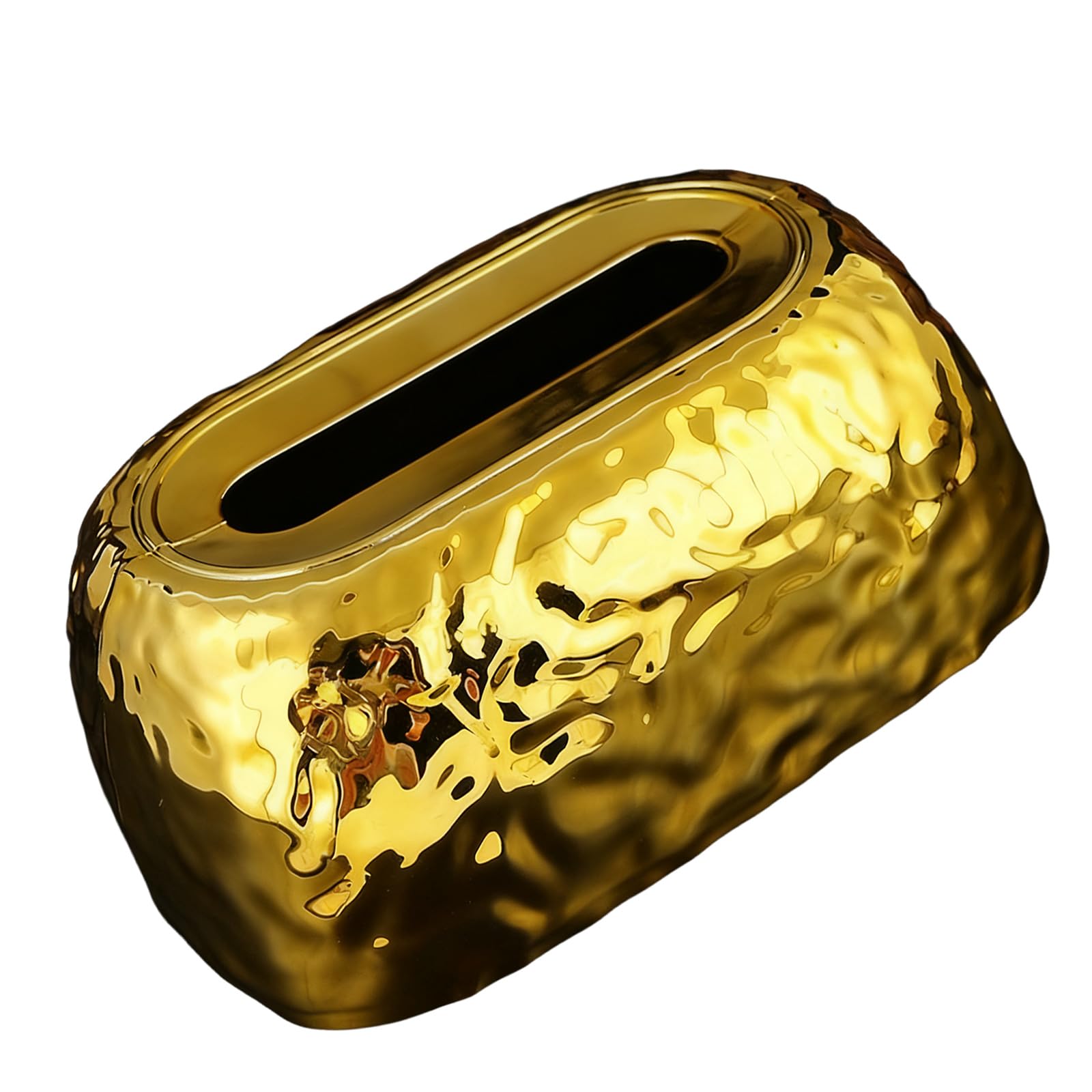 Carotoe Gold Easy Access Top Opening Acrylic Tissue Dispenser For Quick Paper Towel Retrieval In Kitchen And Dining Area Home Tissue Organizers