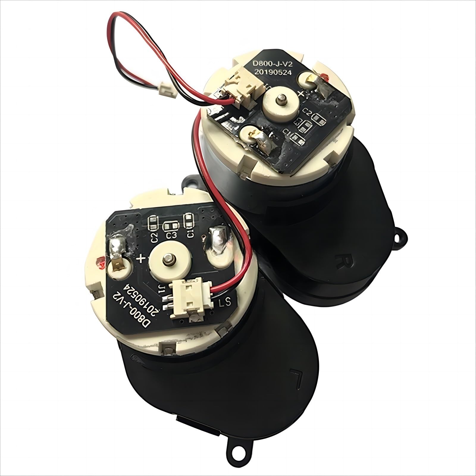 UKDNAEUF Side Brush Drive Motor Compatible for Roidmi EVE Plus. Robot Vacuum Cleaner Pare EVE Side Brush Gearbox Accessories(Left and Right)