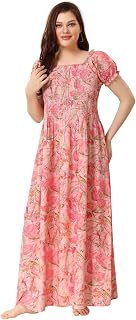 Soulemo Girls & Women's Stylish Maxi Dress/Nighty (Outwear & Homewear) 1744 Price In India