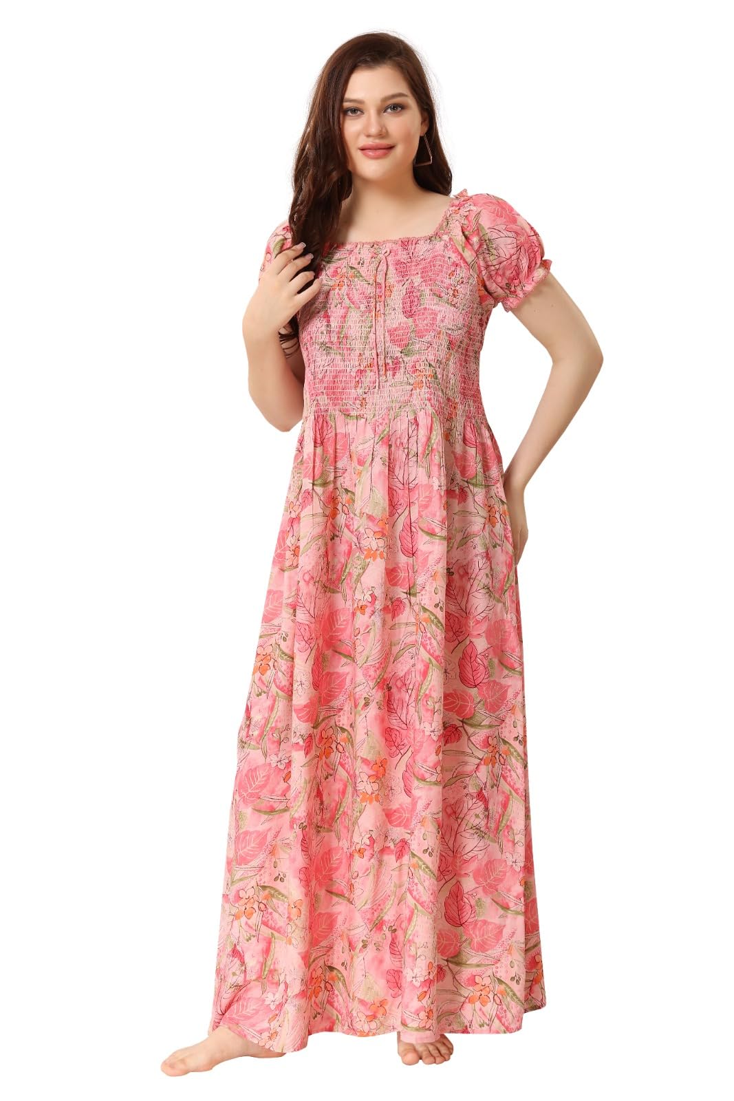 soulemo Girls & Women's Stylish Maxi Dress/Nighty (Outwear & Homewear) 1744-picture-29