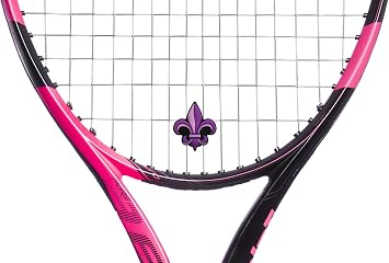 Fleur de Lis 2-Sided Purple and Pink Tennis Racket Vibration dampener Tennis Accessories for Girls 2 Pack
