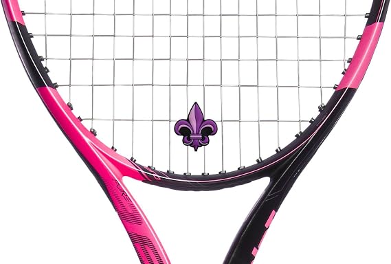 Fleur de Lis 2-Sided Purple and Pink Tennis Racket Vibration dampener Tennis Accessories for Girls 2 Pack