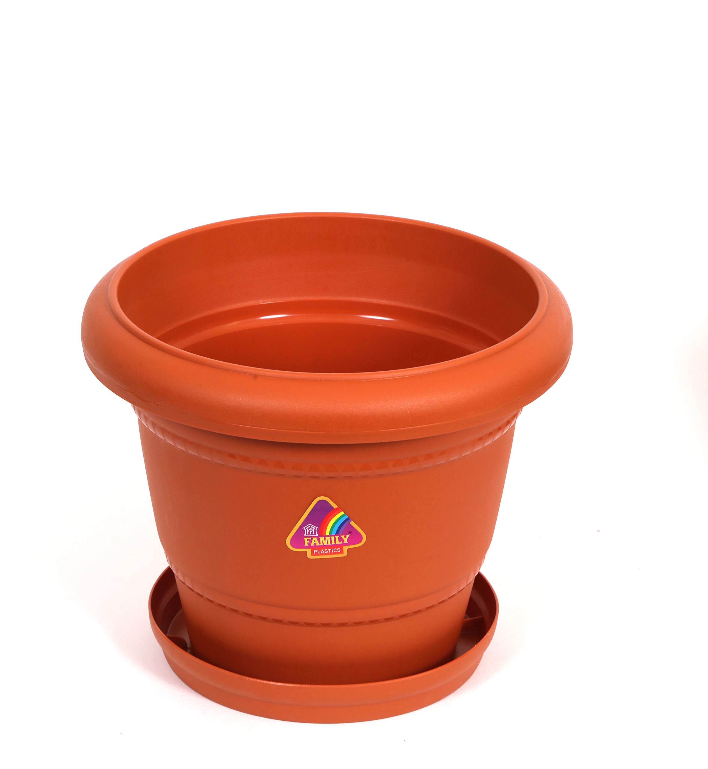 FAMILY PLASTICS Garden Pot 12 (Set of 4 - with Tray)