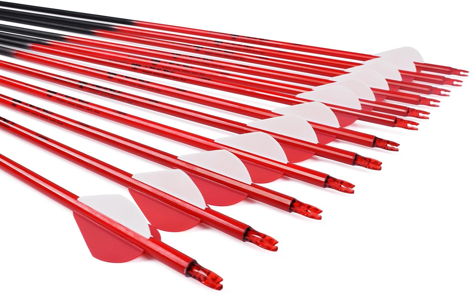 YLS Carbon Archery Arrows Practice Arrows Detachable Arrowhead and Nock 4 inch Streamlined TPU Feathers Perfect for Youth BeginnerTarget Practice and Outdoor Shooting