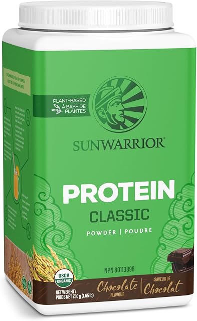Poudre de protéines organiques véganes à base de plantes NON-GMO Chocolat sans produits laitiers 30 Servants Sunwarrior