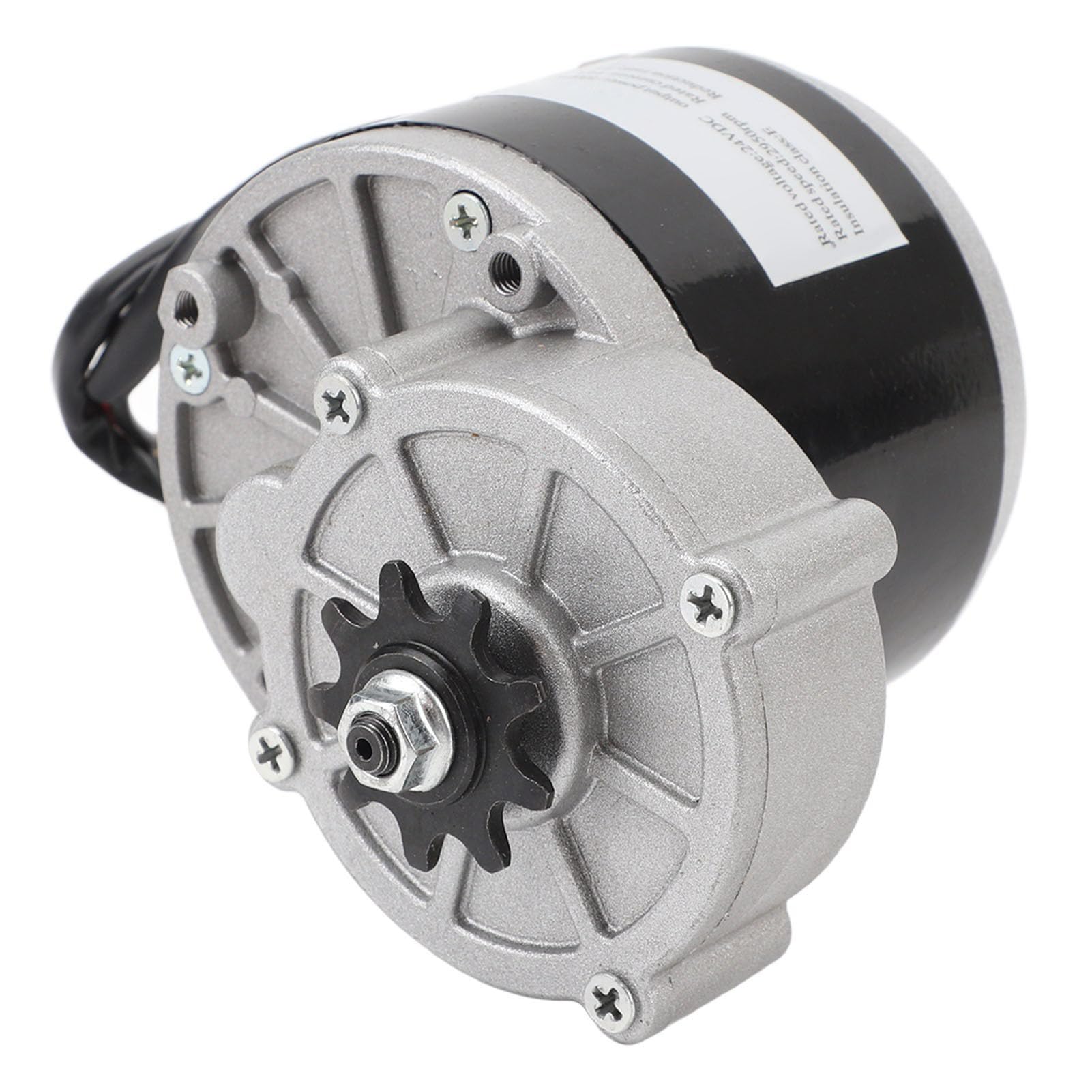 Motore Elettrico con Riduttore a Ingranaggi 24 V 1000 W, Motore Elettrico a Coppia Elevata per Aggiornamenti di Go Kart Triciclo Bici, Alloggiamento in Alluminio con Funzionamento Silenzioso,