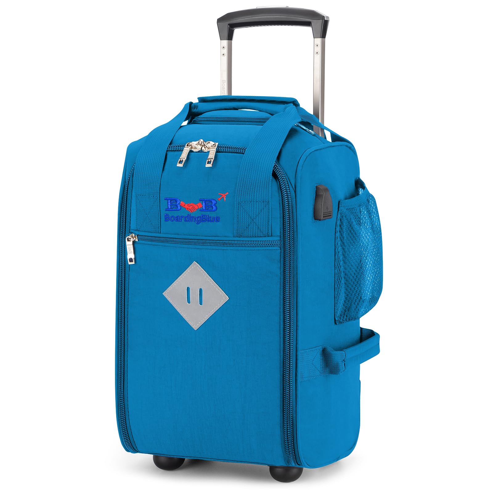Boardingblue 17x10x9 Inches United Airlines Rolling Personal Item Under Seat Duffle Bag Luggage Suitable For Major Airlines Including Spirit, and