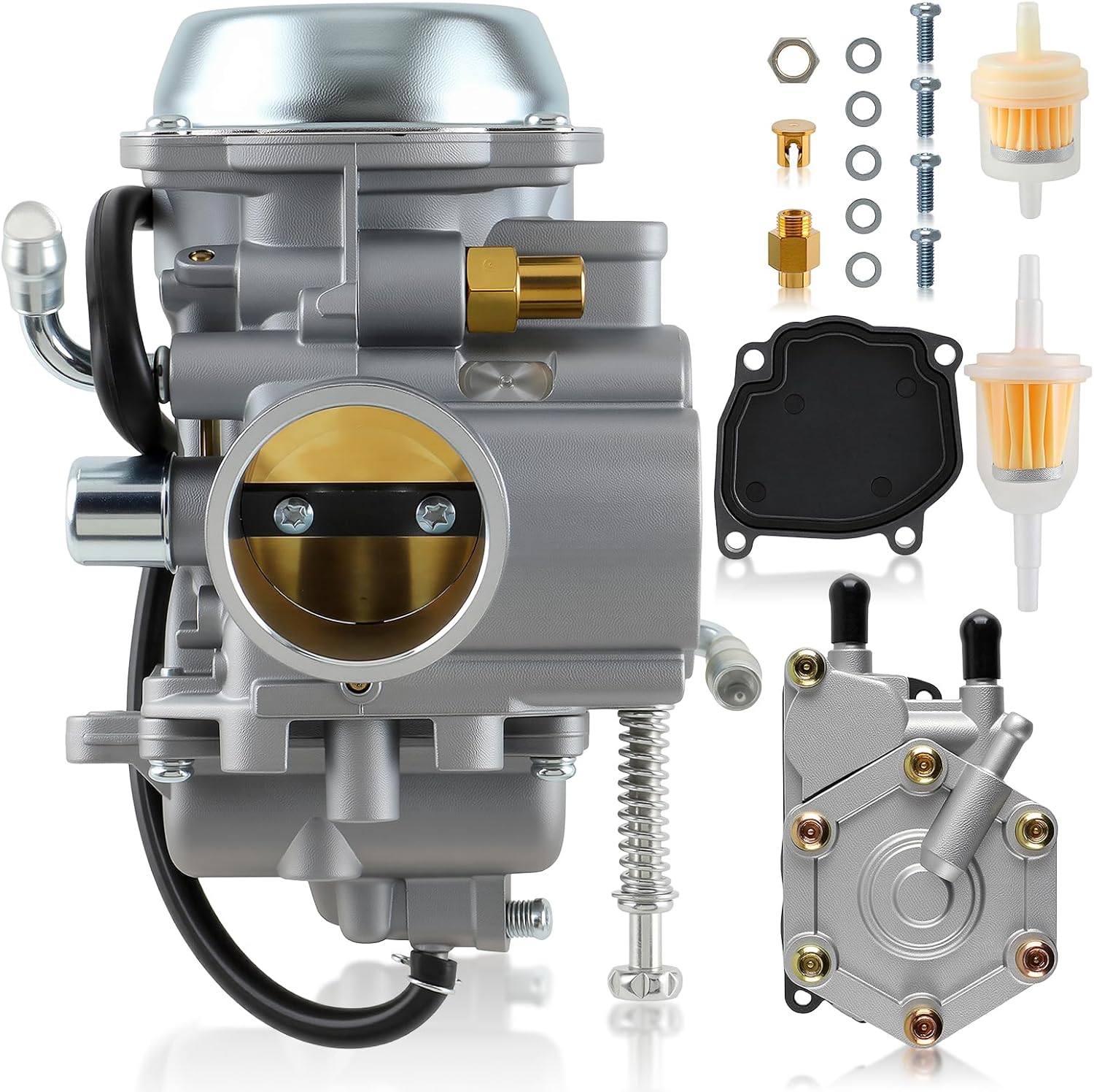 MOTOALL Carburetor and Fuel Pump Kit for Polaris Sportsman 400 500 700 300 335 600 Magnum 325 Trail Blazer 330 2520227