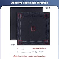 Vista 4 de DEKIRU - Paquete de 12 paneles de espuma acústica, 12 x 12 x 0.4 pulgadas, panel de aislamiento acústico de alta densidad con bordes biselados