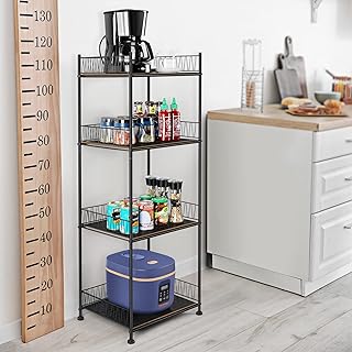 Kitchen Storage Rack Freestanding 4 Tier Stan...,