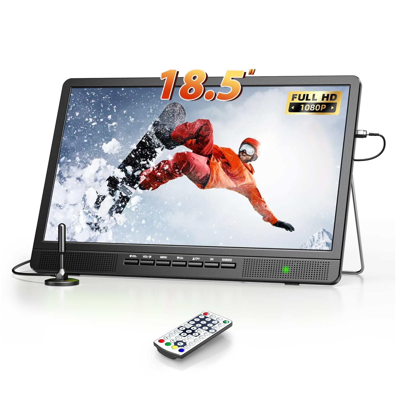 Photo 1 of NORTHING 18.5" Portable TV for Camping, HD 1080P Small TV with Antenna for Kitchen, RV, Boat, Truck, Home, Bedroom, Support USB/HDMI/AV Input