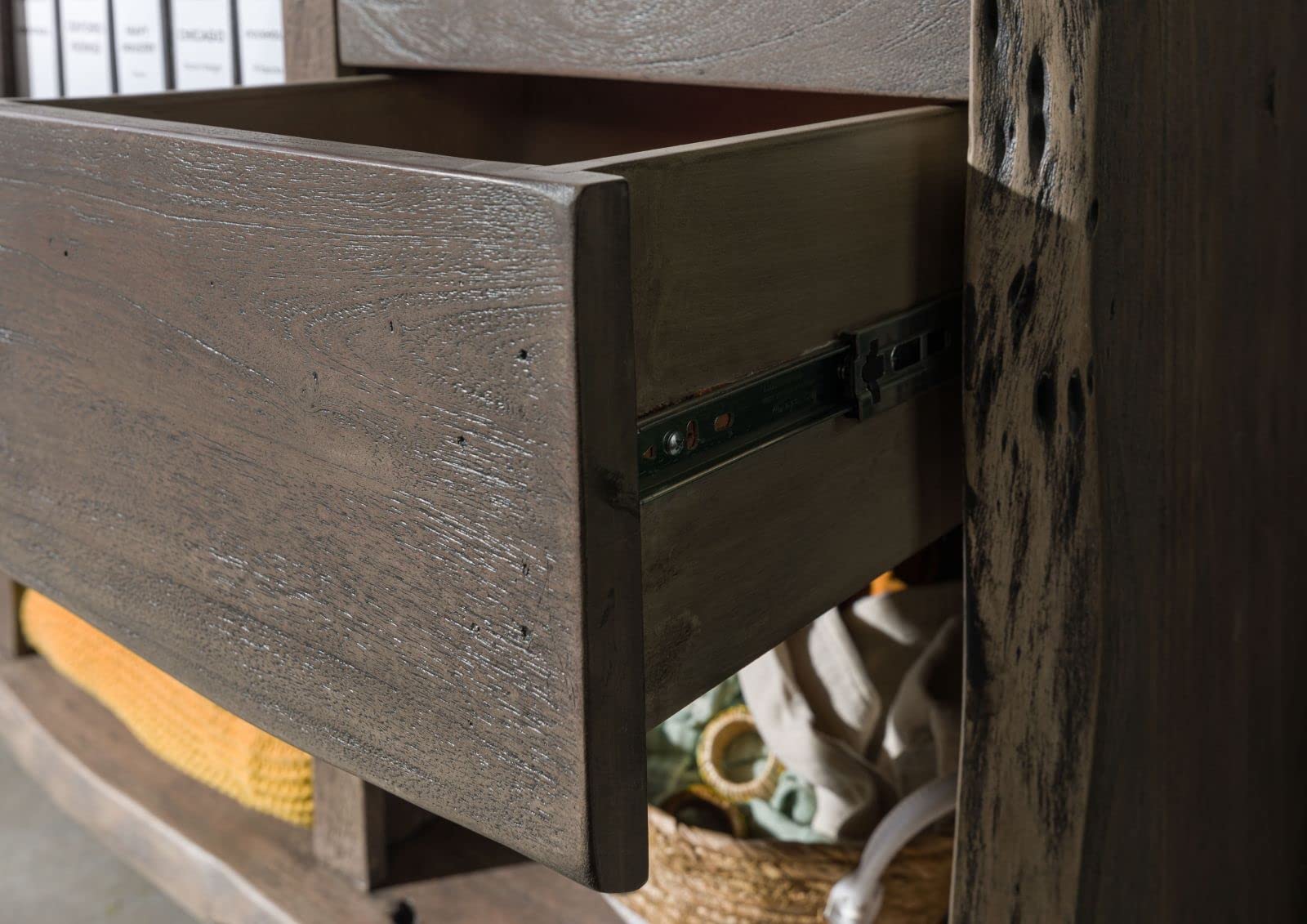 Meubles élégants En Bois Massif D'acacia Gris