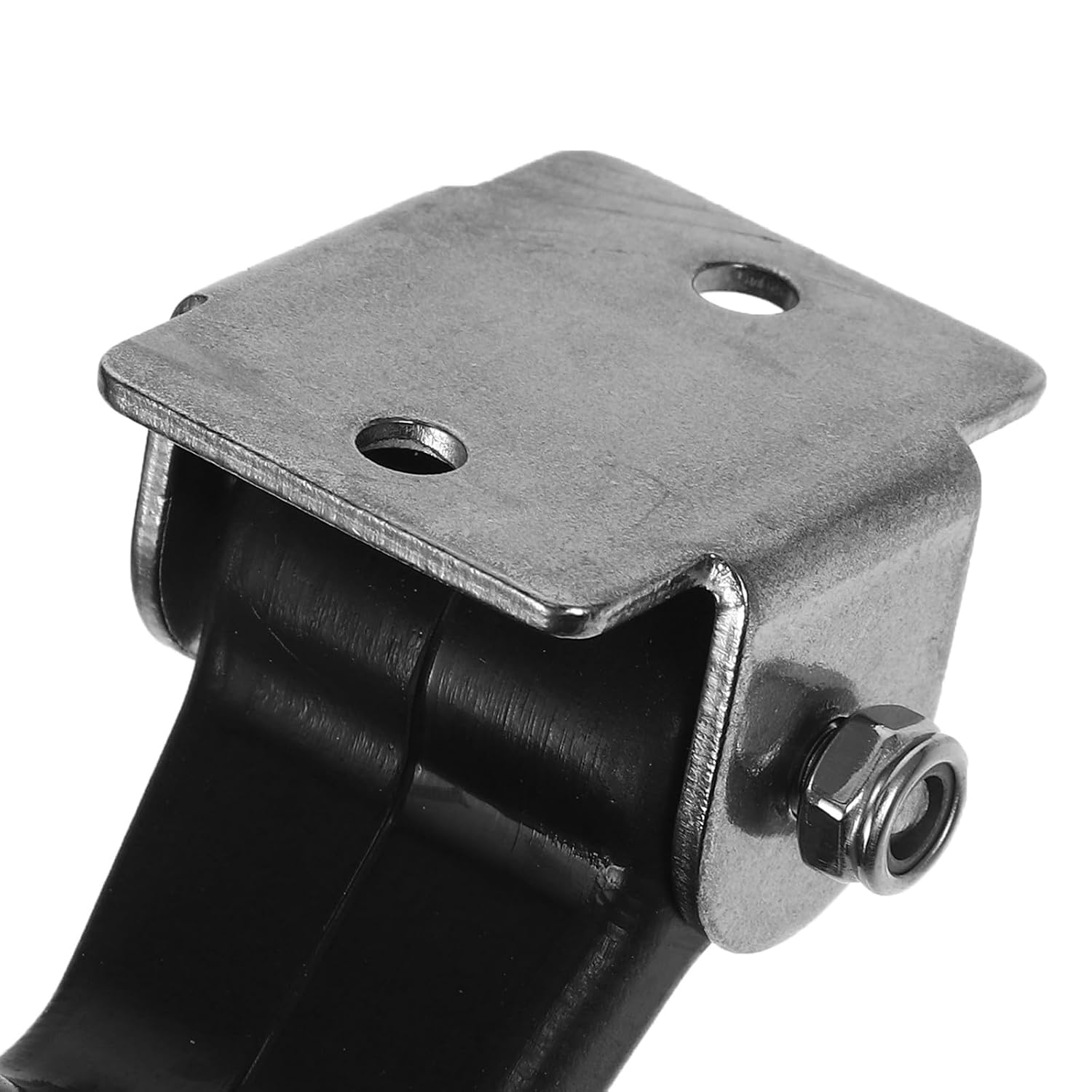 Spring Loaded Rubber Draw Latch with 304 Stainless Steel Hasp, Elastic Shock-Absorbing Toolbox Catch for Industrial Equipment and Tool Boxes, Vibration-Resistant Hood Lock Suitable