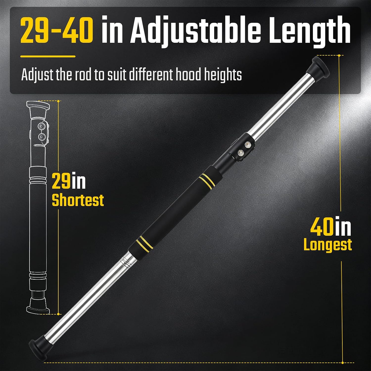 Heavy Duty Hood Prop Rod