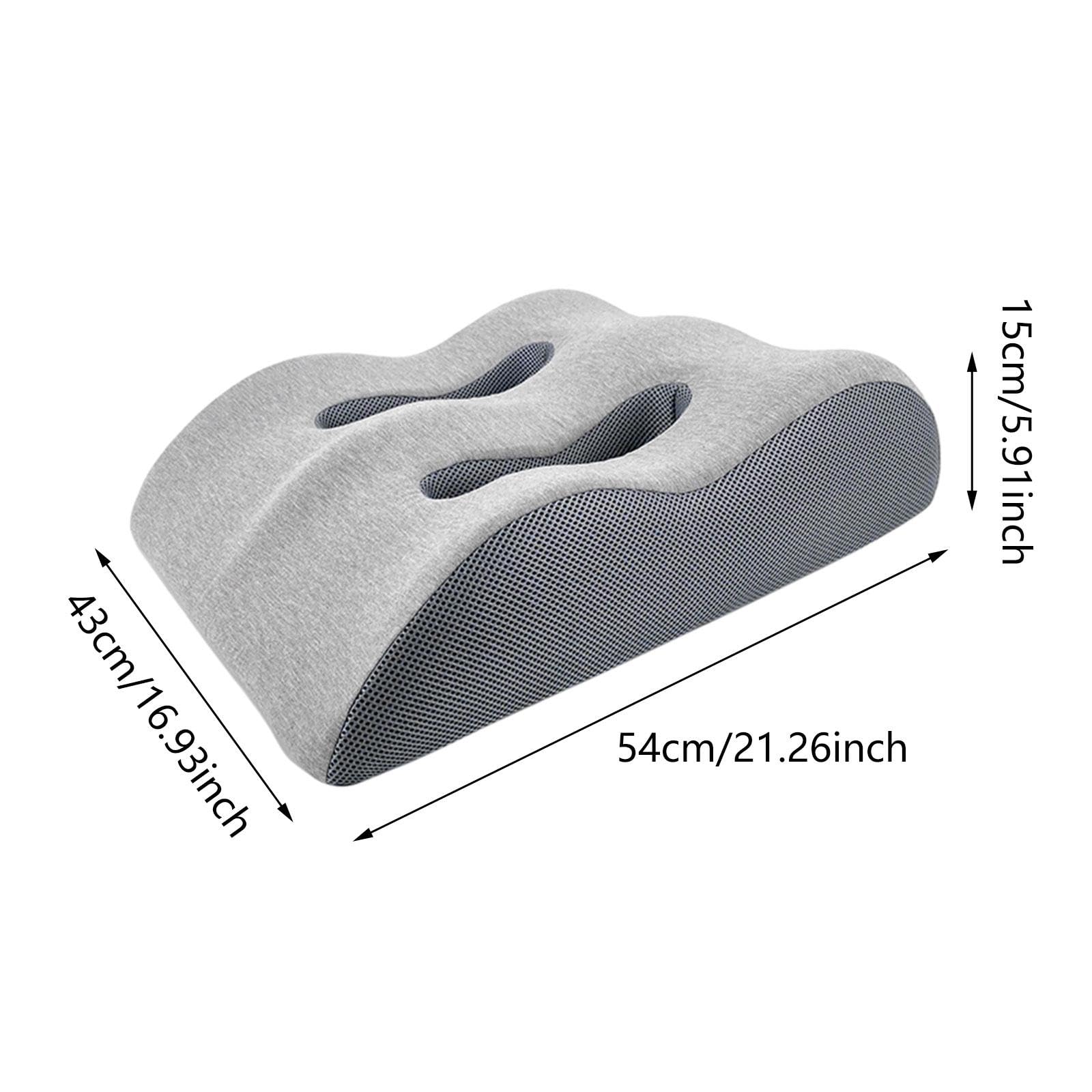 Cojín Elevador de Piernas, Soporte Ergonómico para El Nocturno, Gris Claro, Individual
