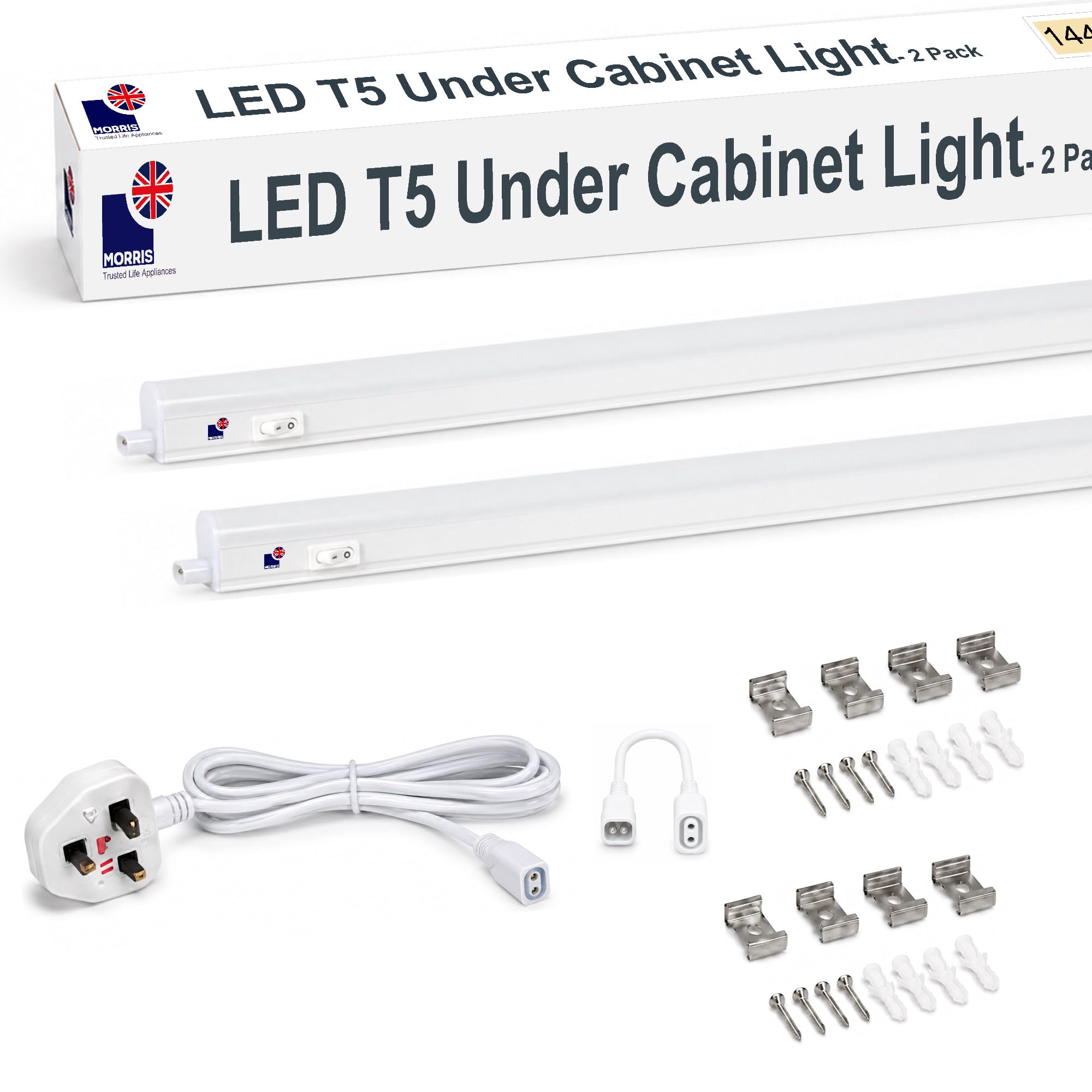 Morris LED Under Cabinet Kitchen Lighting Linkable - 1449mm, 3000k