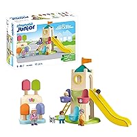 Playmobil Junior 71703 Parco giochi avventura, inclusi scivolo e ruota panoramica