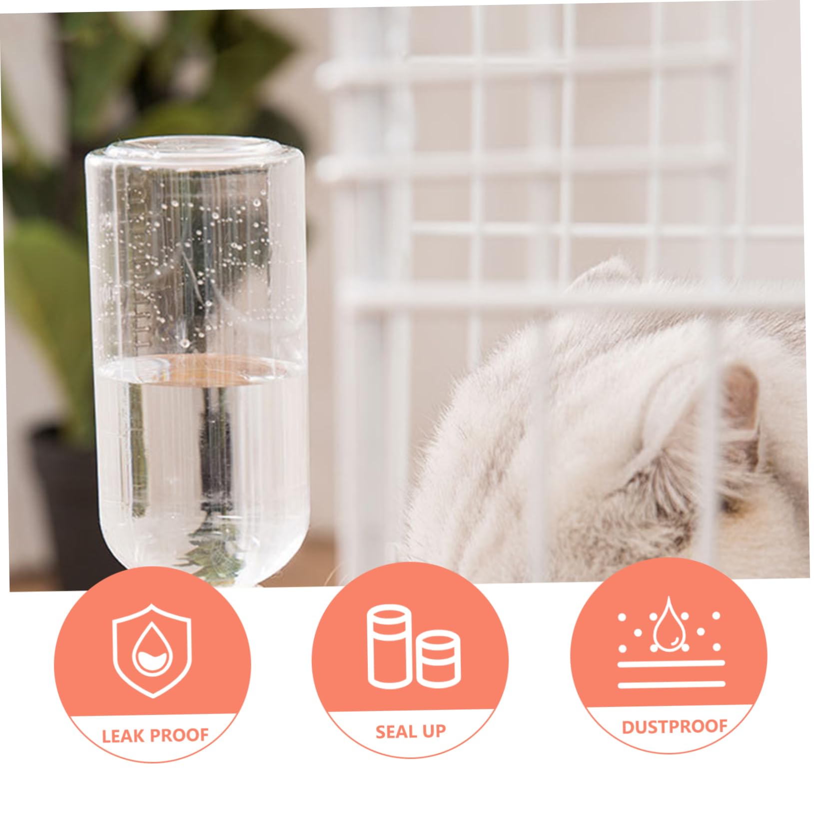 FRCOLOR 2 Bebederos Automáticos para Perros Y Gatos Dispensador De Agua para Mascotas Suministros para El Hogar.