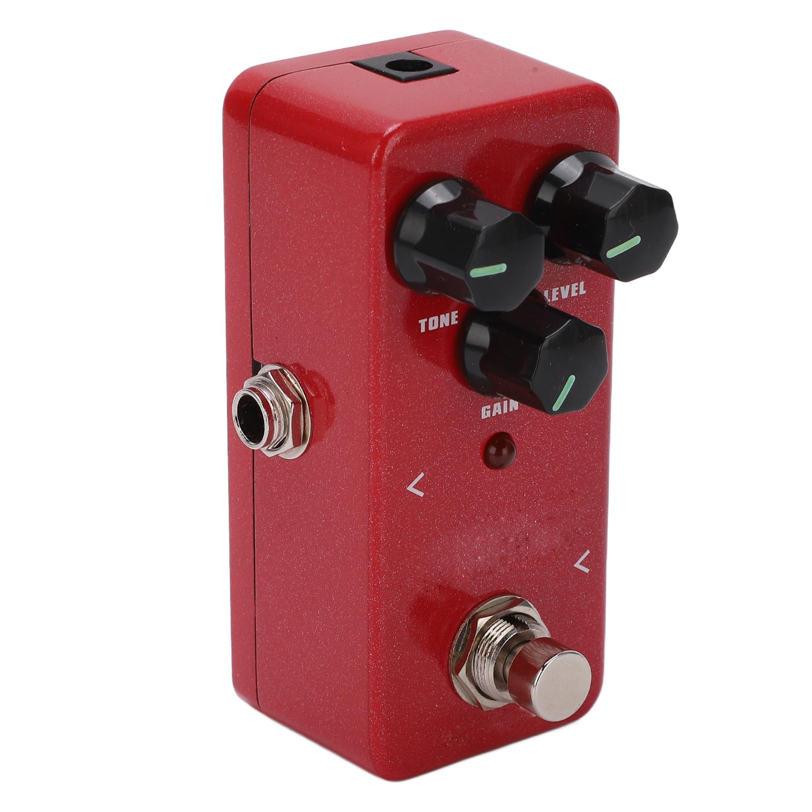 Qqmora Pacchetto di Distorsioni in Metallo Ad Alto Guadagno Compatto Rosso a Pedale di Distorsione per Musicisti Metal per Capelli con Chitarra Elettrica