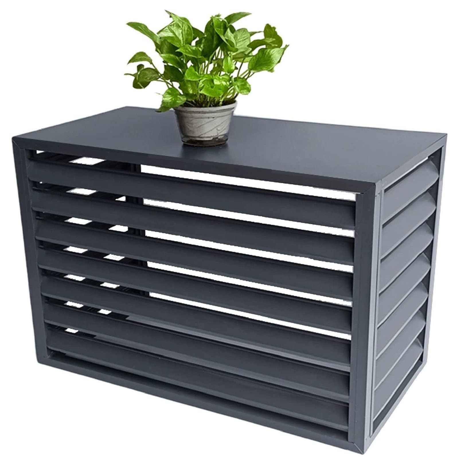 Wytrzymała aluminiowa osłona ogrodzeniowa klimatyzatora okiennego, wodoodporna, pyłoszczelna osłona ochronna AC i zewnętrzna obudowa prywatności do jednostki skraplającej, sprzęt basenowy, kosz na