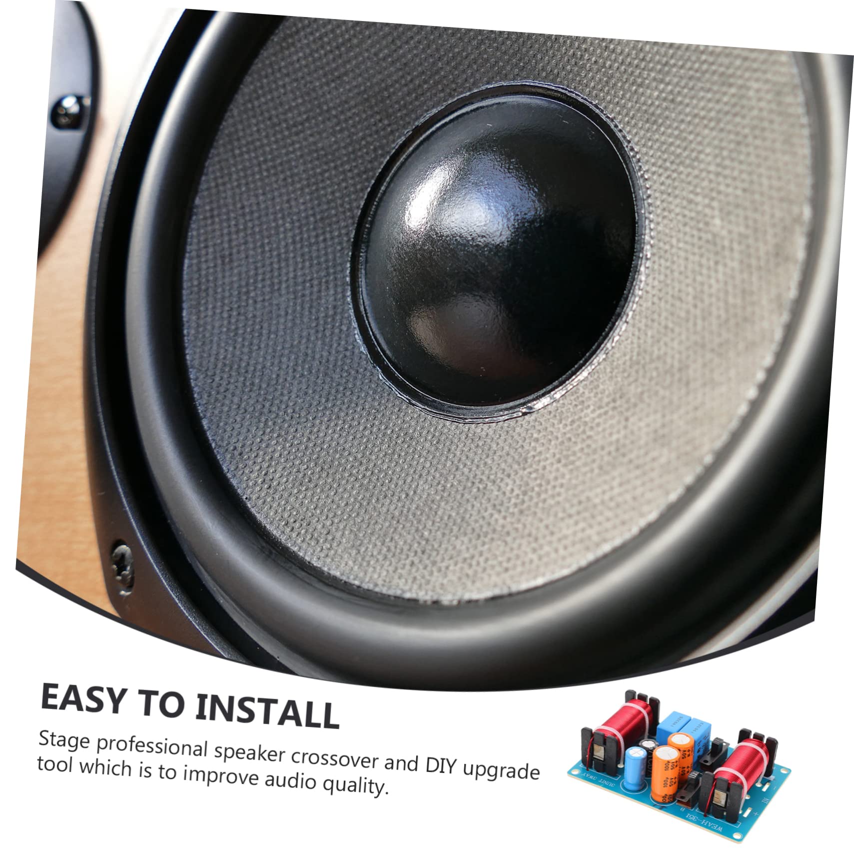 Diviseur de Bande Audio 3 Voies Professionnel pour Haut-Parleur Voiture et Golf Cart, 150w, Cuivre et Composants Électroniques, Protection des Aigus Facile à Installer