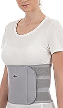 حزام ربط من النيوبرين لشد عضلات البطن والمعدة ودعم الخصر مع ضغط قابل للتعديل للرجال والنساء من تينور | خفيف الوزن ومريح ومزود بمسامات للتهوية | 1 قطعة (لون رمادي، مقاس اكس اكس لارج)