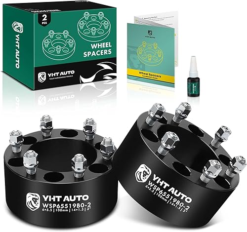 YHTAUTO Espaciadores de rueda de 6 x 5.5 de 3 pulgadas para modelos Chevy, GMC, Cadillac, Silverado, Sierra, Escalade, Tahoe, Yukon, CK, Express,