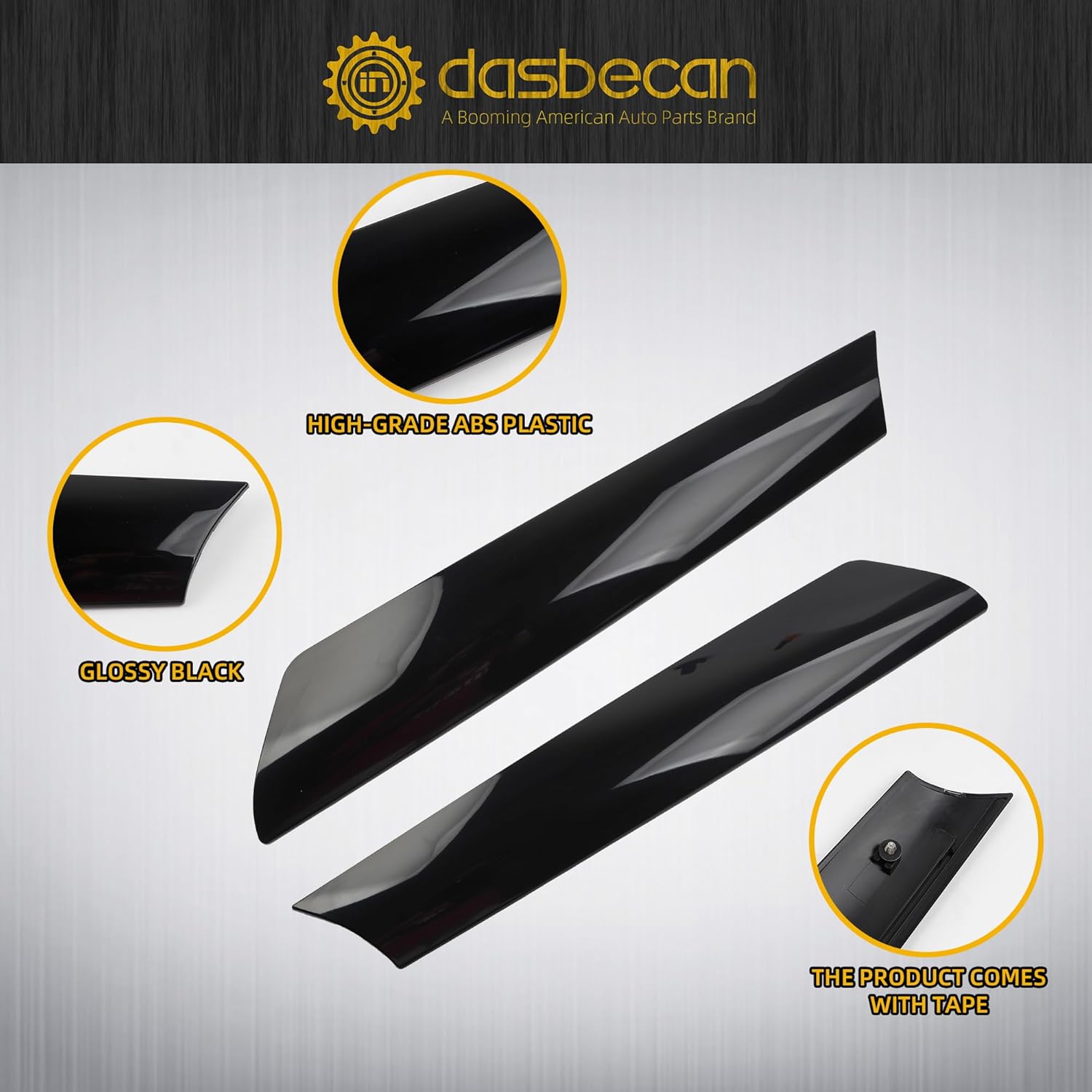 Dasbecan Windshield A-Pillar Trim Panel Compatible with Mini Cooper R50 R53 2001-2006 Mini Cabriolet R52 2004-2007 Replace# 51137128157
