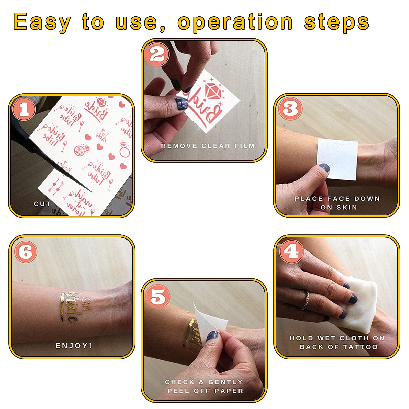 Kit Decorazioni Addio Nubilato - 17 Pezzi Con Velo, Fascia E Tatuaggi - Foto 5