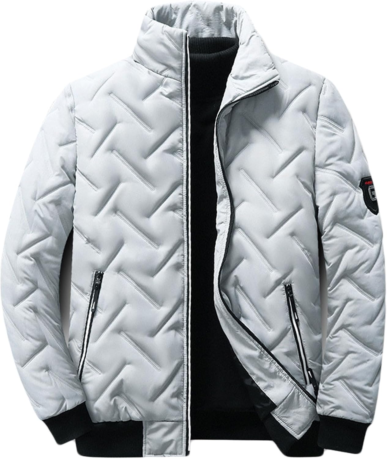 Bestgift Men's jacket cotton jacket light down cotton jacket