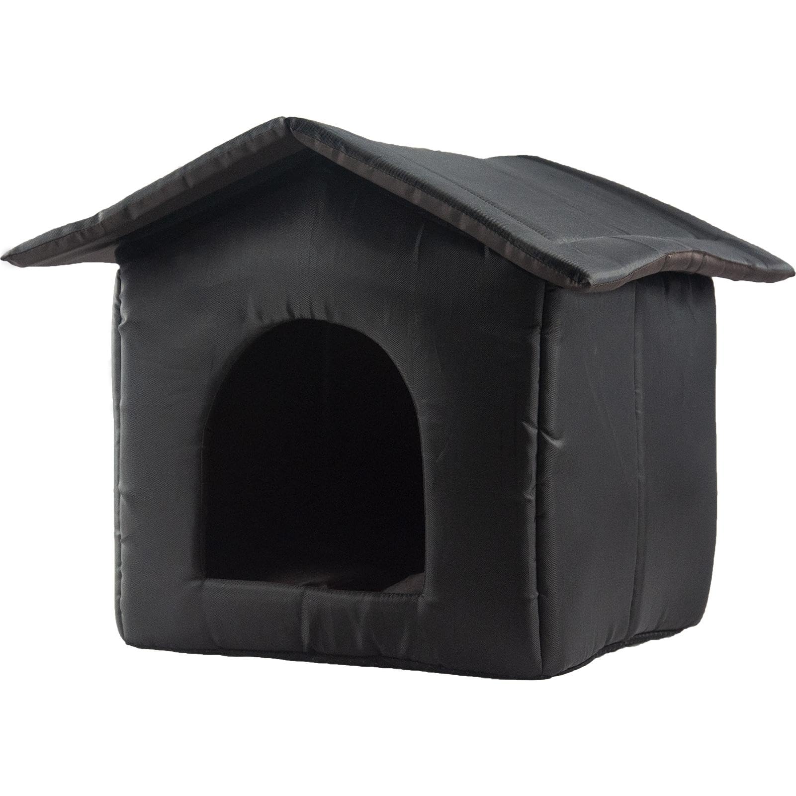 Oxford Cloth Warm Cat Bed Cave - Waterproof Outdoor Cat Shelter with Anti Slip Bottom, Insulated Pet House for Winter